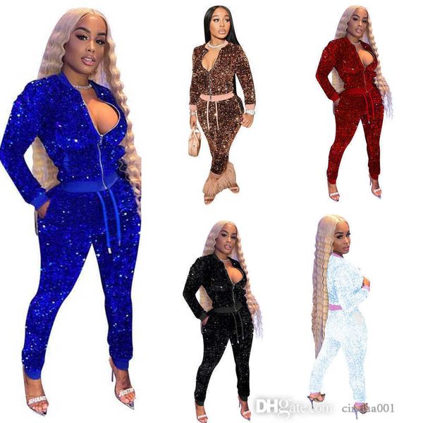 new winter sequin tracksuits womens warm golden velvet inlaid splicing thread leisure 2 piece jogger sets, Gray
new winter sequin tracksuits womens warm golden velvet inlaid splicing thread leisure 2 piece jogger sets, Gray