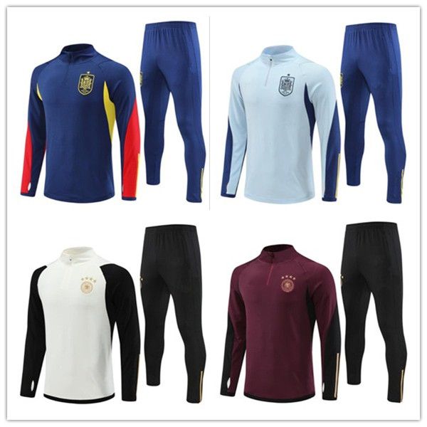 spain tracksuits training soccer football survetement foot chandal futbol sportswear designer maillot tuta jerseys retro kit mens and kids, Black
spain tracksuits training soccer football survetement foot chandal futbol sportswear designer maillot tuta jerseys retro kit mens and kids, Black