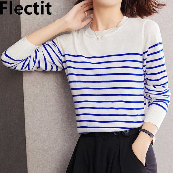women's knits tees flectit classic breton striped sweater long sleeve round neck knit jumper navy sailor french vintage outfit t221012, White
women's knits tees flectit classic breton striped sweater long sleeve round neck knit jumper navy sailor french vintage outfit t221012, White