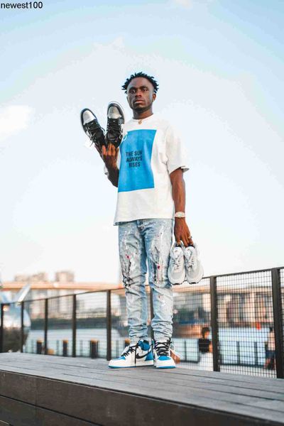 men's jeans amirs designer men's jeans knee hole patch oil knee graffiti slim fit small foot elastic jeans men, Blue
men's jeans amirs designer men's jeans knee hole patch oil knee graffiti slim fit small foot elastic jeans men, Blue