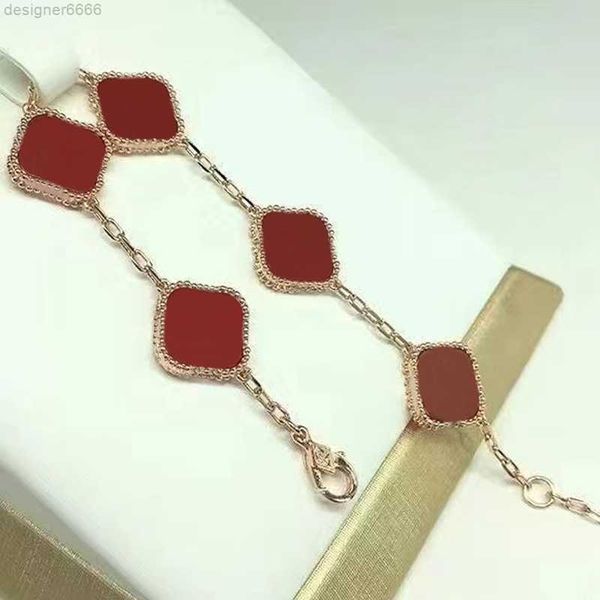 designer bracelets classic clover bracelet fashion exquisite beautiful five flower men and women gold silver optional 16 colors, Black
designer bracelets classic clover bracelet fashion exquisite beautiful five flower men and women gold silver optional 16 colors, Black