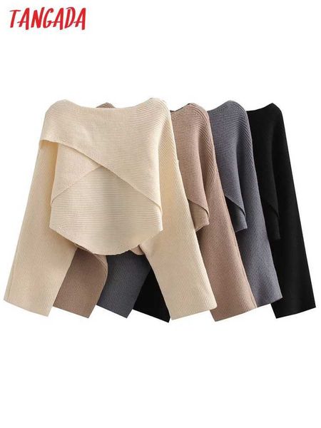 women's knits tees tangada women 2022 fashion crop knitted sweater jumper long sleeve female oversize pullovers chic 1m58 t221012, White
women's knits tees tangada women 2022 fashion crop knitted sweater jumper long sleeve female oversize pullovers chic 1m58 t221012, White
