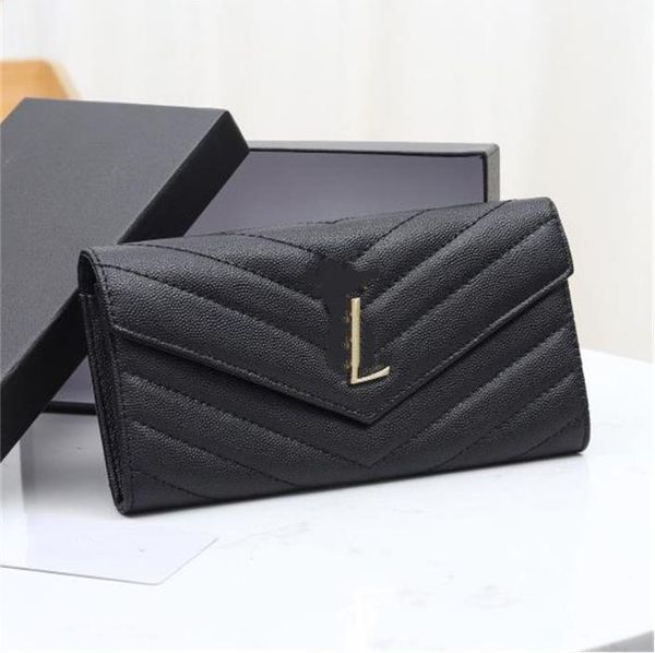 designer wallets for women holders classic caviar leather fashion purse women's simple solid color zipper multi-function card bag sl02, Red;black
designer wallets for women holders classic caviar leather fashion purse women's simple solid color zipper multi-function card bag sl02, Red;black
