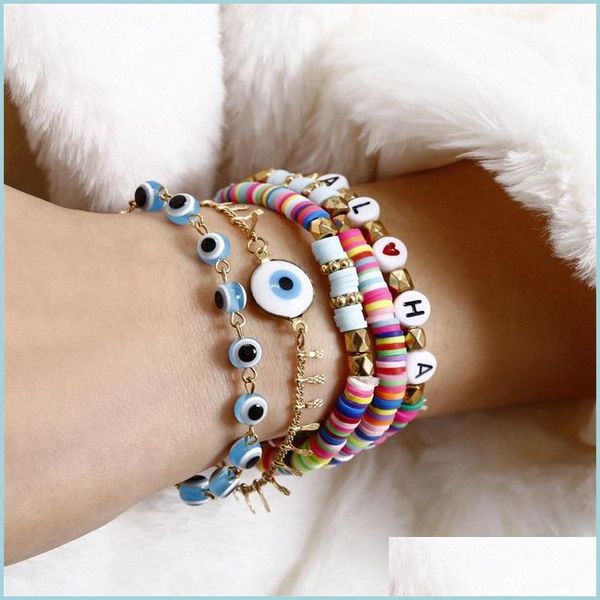 charm bracelets 5pcs/set blue evil eye charm bracelets for women rainbow letter beads bracelet set fashion jewelry1 798 q2 drop deli dh0cq, Golden;silver
charm bracelets 5pcs/set blue evil eye charm bracelets for women rainbow letter beads bracelet set fashion jewelry1 798 q2 drop deli dh0cq, Golden;silver