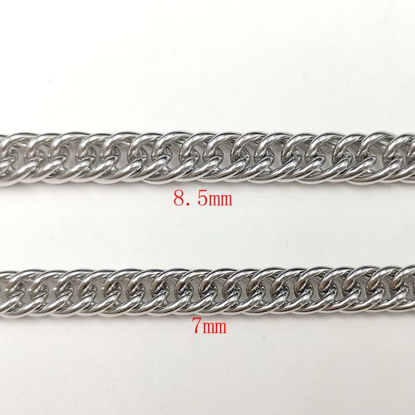 24inch stainless steel necklace double curb link chain silver for men women fashion jewelry 7mm/8.5mm
24inch stainless steel necklace double curb link chain silver for men women fashion jewelry 7mm/8.5mm