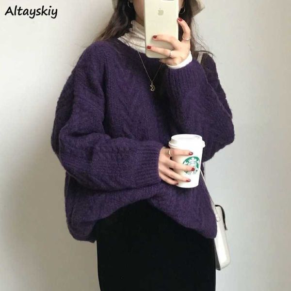 women's knits tees pullovers women vintage purple harajuku simple ulzzang trendy ladies knitwear long sleeve winter fall basic femme sw, White
women's knits tees pullovers women vintage purple harajuku simple ulzzang trendy ladies knitwear long sleeve winter fall basic femme sw, White