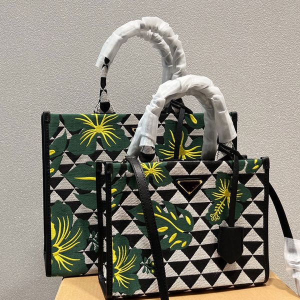 embroidered tote bag shopping bags women canvas handbag fashion large fabric leather handle interior zip pocket full triangle geometric patt
embroidered tote bag shopping bags women canvas handbag fashion large fabric leather handle interior zip pocket full triangle geometric patt