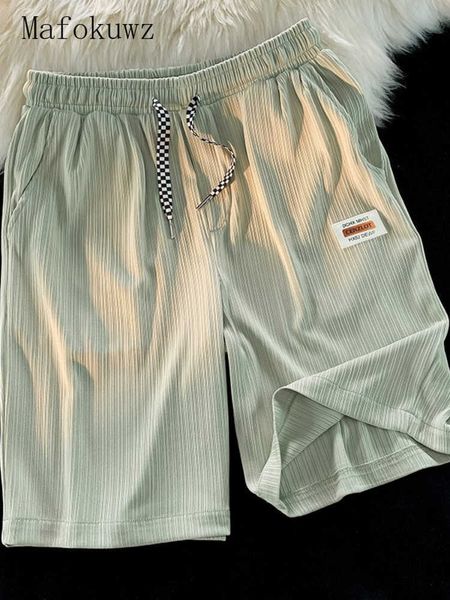 men's shorts mafokuwz summer ice silk casual trend brand hong kong style quick-drying sports trousers loose running short pants g221012, White;black
men's shorts mafokuwz summer ice silk casual trend brand hong kong style quick-drying sports trousers loose running short pants g221012, White;black