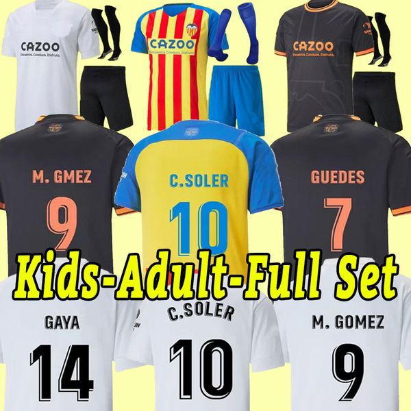 22 23 valencia soccer jerseys guedes gameiro camisetas de futbol rodrigo gaya m.gomez men kids kit football shirts 2022 2023 rivero c.soler, Black;yellow
22 23 valencia soccer jerseys guedes gameiro camisetas de futbol rodrigo gaya m.gomez men kids kit football shirts 2022 2023 rivero c.soler, Black;yellow