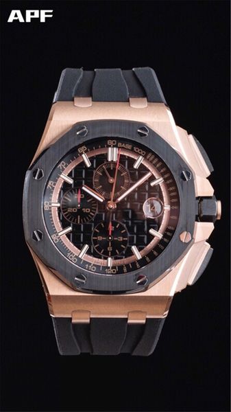 apf 26400-04 men's watch 3126 automatic mechanical chronograph movement orologio di lusso, Slivery;brown
apf 26400-04 men's watch 3126 automatic mechanical chronograph movement orologio di lusso, Slivery;brown