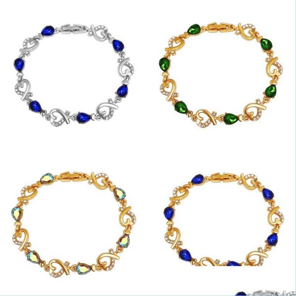 charm bracelets lady love heart bracelet jewelry plated gold women inlay crystal fashion bangles valentines day gift 2 85qm j2 drop dhgci, Golden;silver
charm bracelets lady love heart bracelet jewelry plated gold women inlay crystal fashion bangles valentines day gift 2 85qm j2 drop dhgci, Golden;silver