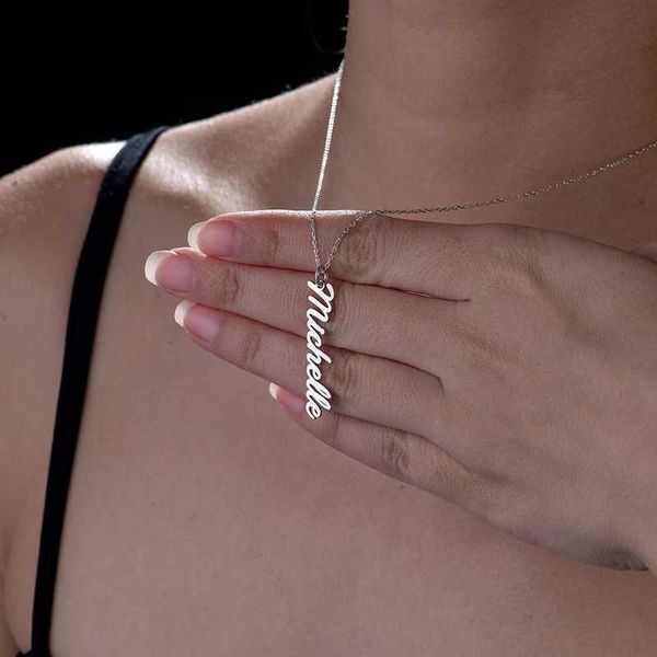 pendant necklaces cute vertical name choker necklaces for women friend gifts 304l stainless steel custom nameplate long necklace l221011, Silver
pendant necklaces cute vertical name choker necklaces for women friend gifts 304l stainless steel custom nameplate long necklace l221011, Silver