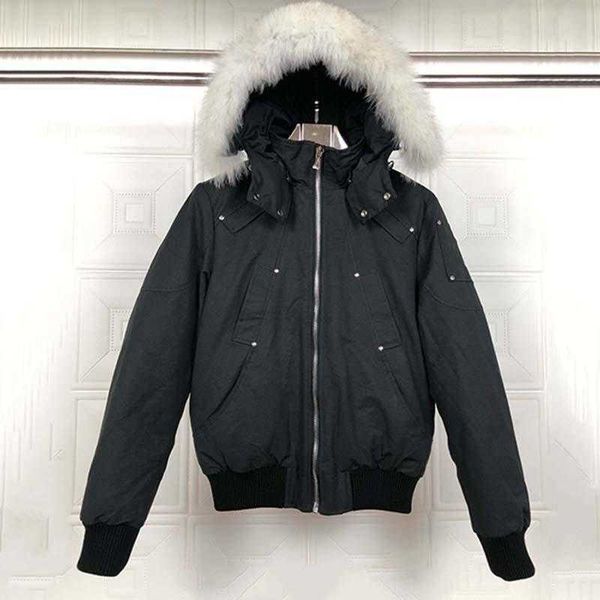 men's down parkas jacket fur collar parka winter waterproof white duck coat cloak fashion men and women couples moose casual version 1, Black
men's down parkas jacket fur collar parka winter waterproof white duck coat cloak fashion men and women couples moose casual version 1, Black