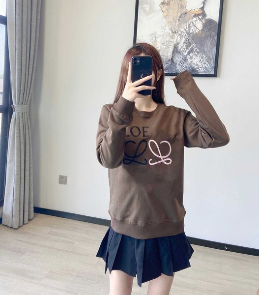 new designer loew's sweatshirts luxury hoodies tide brand loe22 early autumn letter embroidered round neck casual long sleeve sweater n, Black
new designer loew's sweatshirts luxury hoodies tide brand loe22 early autumn letter embroidered round neck casual long sleeve sweater n, Black
