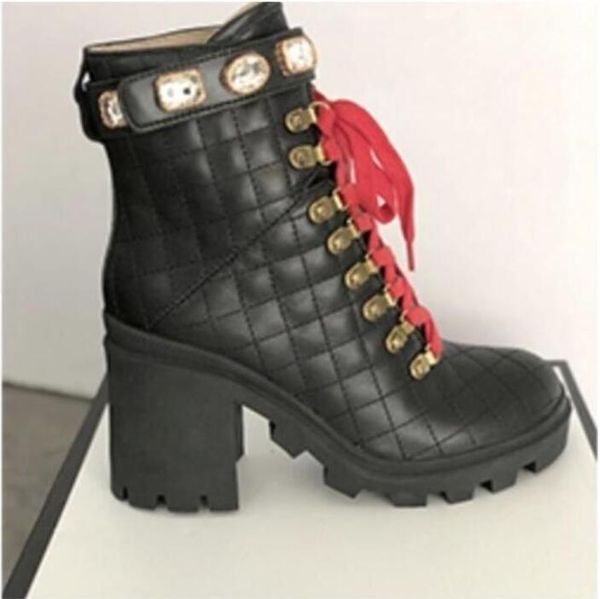 ankle boots designer shoes luxury boots women embroidered leather lace with sylvie web real leather with diamonds decorative with box no8, Black
ankle boots designer shoes luxury boots women embroidered leather lace with sylvie web real leather with diamonds decorative with box no8, Black