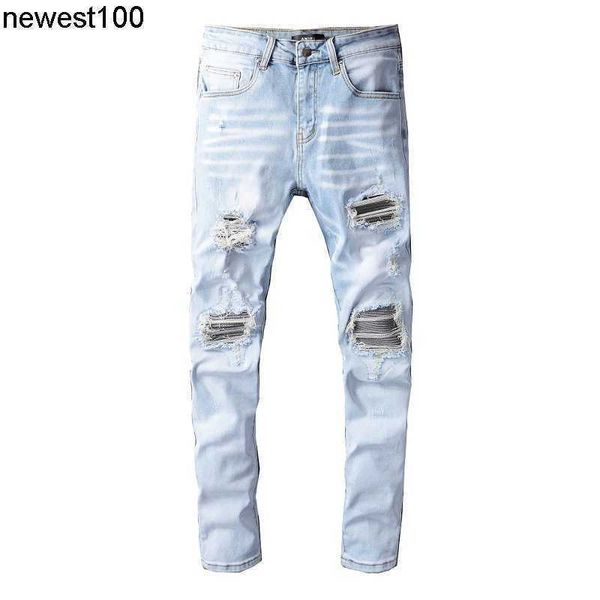 men's jeans fashion designer men's blue hole patch micro elastic amirs large slim fit jeans men's pants
men's jeans fashion designer men's blue hole patch micro elastic amirs large slim fit jeans men's pants