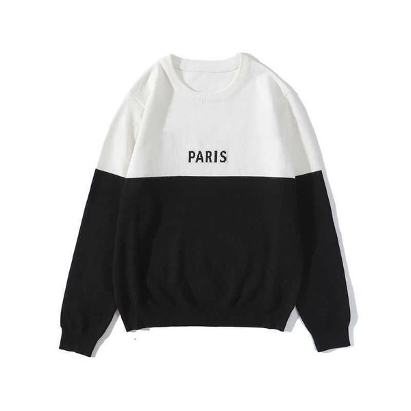 men stylish vintage sweaters 20ss mens womens couples autumn winter long sleeve sweater black white stitching sweater for women, White;black
men stylish vintage sweaters 20ss mens womens couples autumn winter long sleeve sweater black white stitching sweater for women, White;black