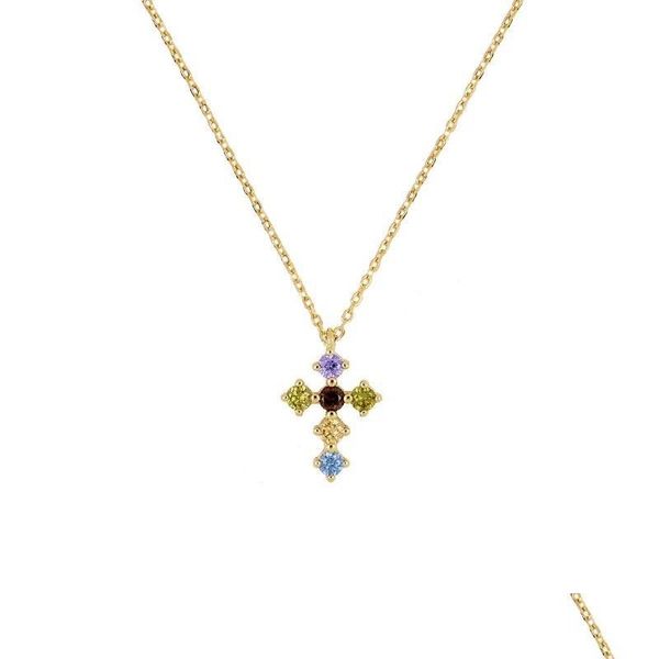 pendant necklaces 925 sterling sier necklace for women cross colored zircon pendant necklaces chain female jewelry gold color collar dhrov, Silver
pendant necklaces 925 sterling sier necklace for women cross colored zircon pendant necklaces chain female jewelry gold color collar dhrov, Silver