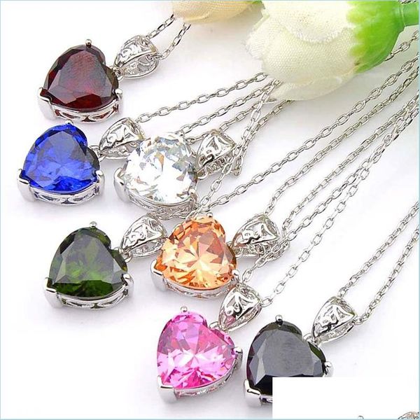 pendant necklaces colored pendant 925 sterling sier necklaces luckyshine heart for women cz zircon pendants wedding engagemets bride dhjib, Silver
pendant necklaces colored pendant 925 sterling sier necklaces luckyshine heart for women cz zircon pendants wedding engagemets bride dhjib, Silver