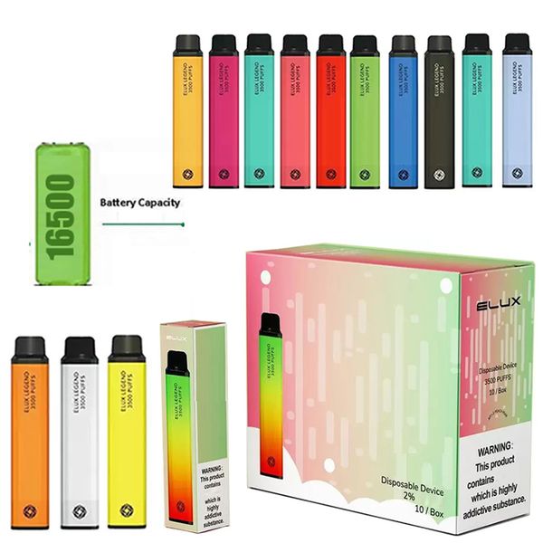 18650 battery elux legend disposable e cigarettes 3500 puffs vape pen 1500mah vaporizer stick vapor kit 2% 10ml pre filled cartridge device
18650 battery elux legend disposable e cigarettes 3500 puffs vape pen 1500mah vaporizer stick vapor kit 2% 10ml pre filled cartridge device