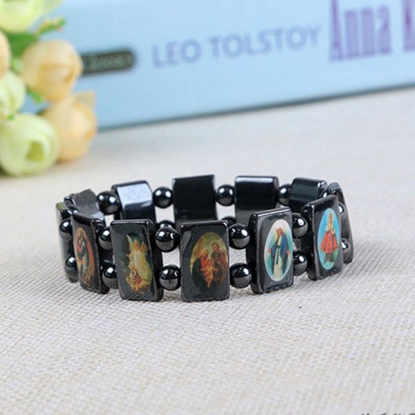 12pcs jesus bangle bracelet virgin mary cross exquisite random picture christian supplies gifts accessories, Black
12pcs jesus bangle bracelet virgin mary cross exquisite random picture christian supplies gifts accessories, Black