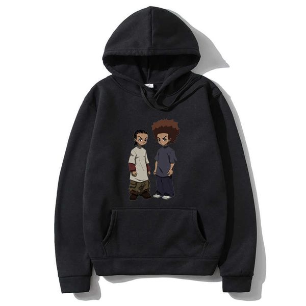 men's hoodies sweatshirts the boondocks huey and riley print hoodie man fashion harajuku cotton hoodies oversized men women personality, Black
men's hoodies sweatshirts the boondocks huey and riley print hoodie man fashion harajuku cotton hoodies oversized men women personality, Black