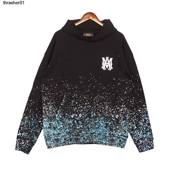 men's hoodies designer sweatshirts amirs new splashing flower print letter lovers casual streetwear hoodie sweater, Black
men's hoodies designer sweatshirts amirs new splashing flower print letter lovers casual streetwear hoodie sweater, Black