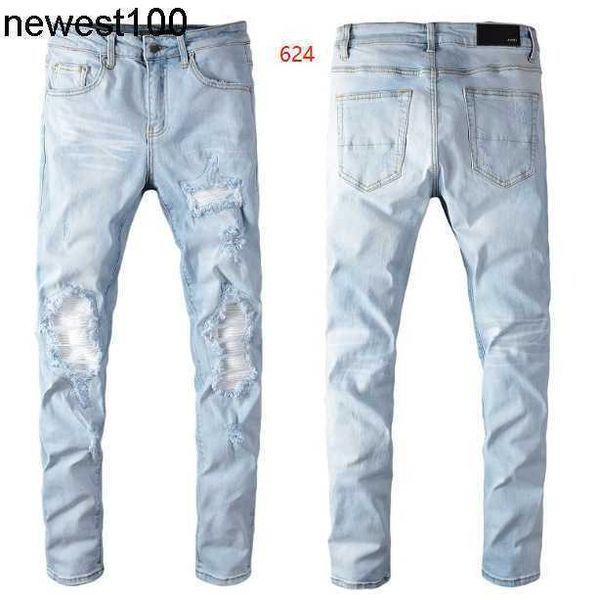 men's jeans amirs brand designer blue hole jeans men's patch slim elastic denim pants
men's jeans amirs brand designer blue hole jeans men's patch slim elastic denim pants