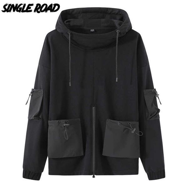 men's hoodies sweatshirts single road s techwear 2022 cargo style hip hop sweatshirt male japanese streetwear harajuku oversized hoodie, Black
men's hoodies sweatshirts single road s techwear 2022 cargo style hip hop sweatshirt male japanese streetwear harajuku oversized hoodie, Black
