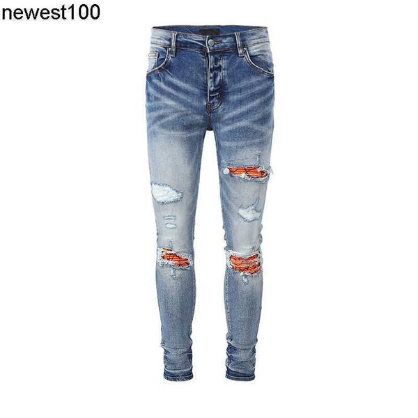 men's jeans amirs men's jeans men's designer new tight fashion brand perforated pants wear, Blue
men's jeans amirs men's jeans men's designer new tight fashion brand perforated pants wear, Blue