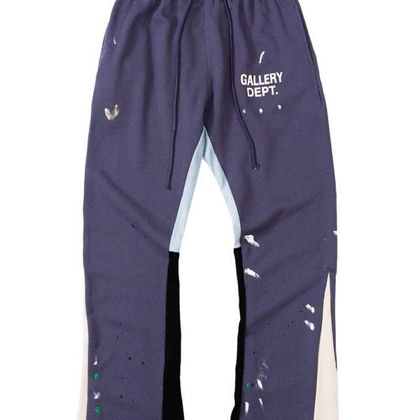trendy designer galleryes pants sweat painted flare pant micro horn drawstring guard men, Black
trendy designer galleryes pants sweat painted flare pant micro horn drawstring guard men, Black