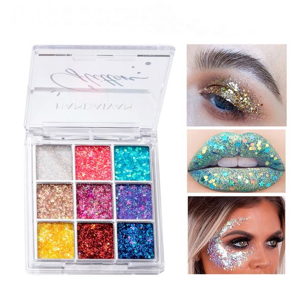 handaiyan high pigment eyeshadow palette sequin eye shadow 9 colors metallic festival style waterproof and sweat proof long lasting makeup e
handaiyan high pigment eyeshadow palette sequin eye shadow 9 colors metallic festival style waterproof and sweat proof long lasting makeup e