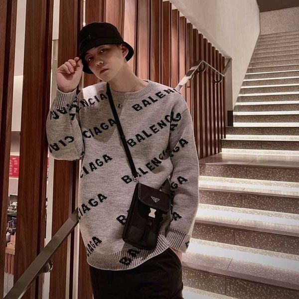 mens sweater baleciga's sweatshirt fashion brand fleece sweater smallest new letters jacquard loose sweater for men and women autumn wt, White;black
mens sweater baleciga's sweatshirt fashion brand fleece sweater smallest new letters jacquard loose sweater for men and women autumn wt, White;black