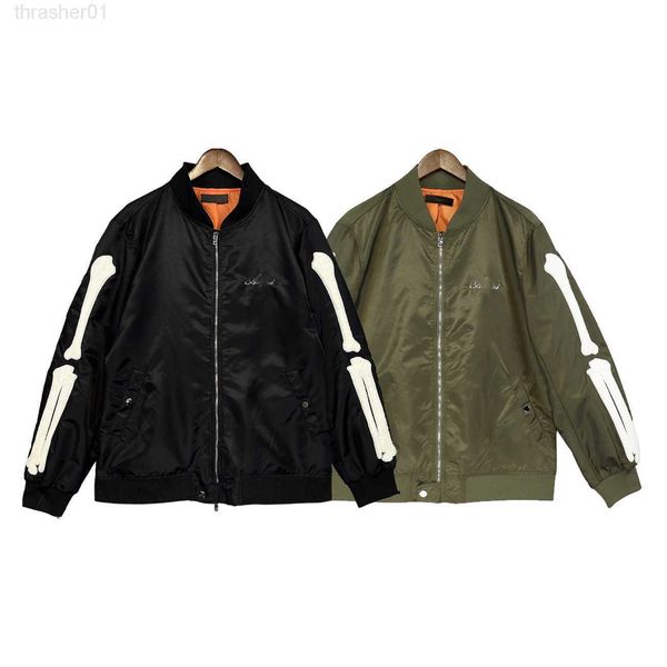 men's jackets spring designer autumn bone embroidered letter sports jacket men's loose casual streetwear suit men's clothing, Black;brown 
men's jackets spring designer autumn bone embroidered letter sports jacket men's loose casual streetwear suit men's clothing, Black;brown