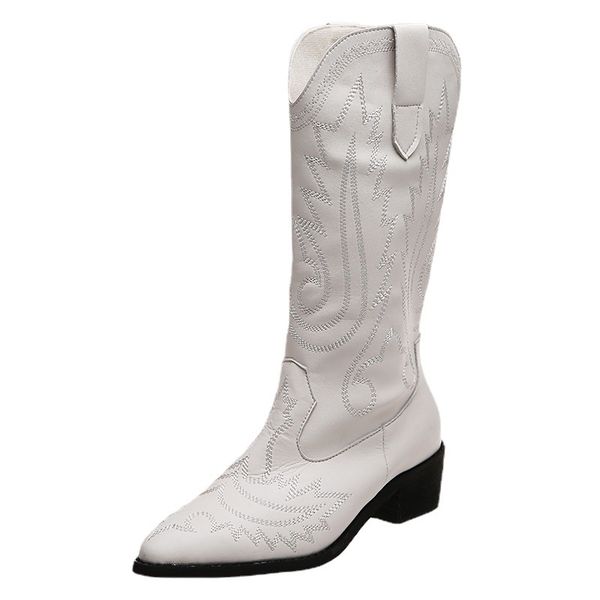 2022 embroidered western cowboy cowgirl boots european american pointed thick heel high boots sleeve cavalry boot, Black
2022 embroidered western cowboy cowgirl boots european american pointed thick heel high boots sleeve cavalry boot, Black