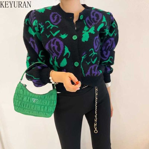 women's knits tees korean style vintage flower knitted cardigan crop 2022 autumn winter o-neck long sleeve short puff sleeve sweaters f, White
women's knits tees korean style vintage flower knitted cardigan crop 2022 autumn winter o-neck long sleeve short puff sleeve sweaters f, White
