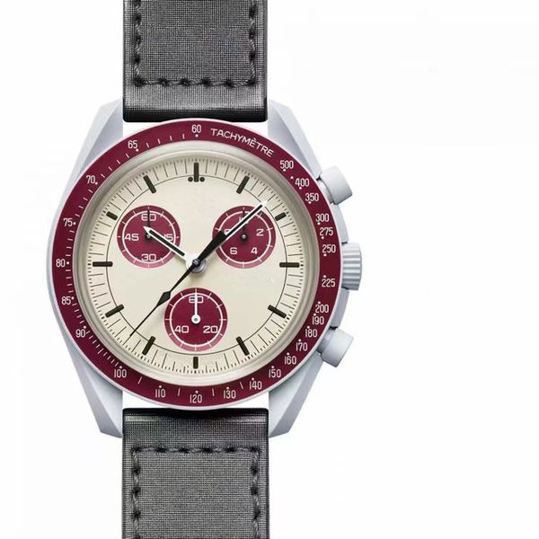 bioceramic planet moon mens watches full function quarz chronograph watch mission to mercury 42mm nylon luxury watch limited editi193c, Slivery;brown
bioceramic planet moon mens watches full function quarz chronograph watch mission to mercury 42mm nylon luxury watch limited editi193c, Slivery;brown