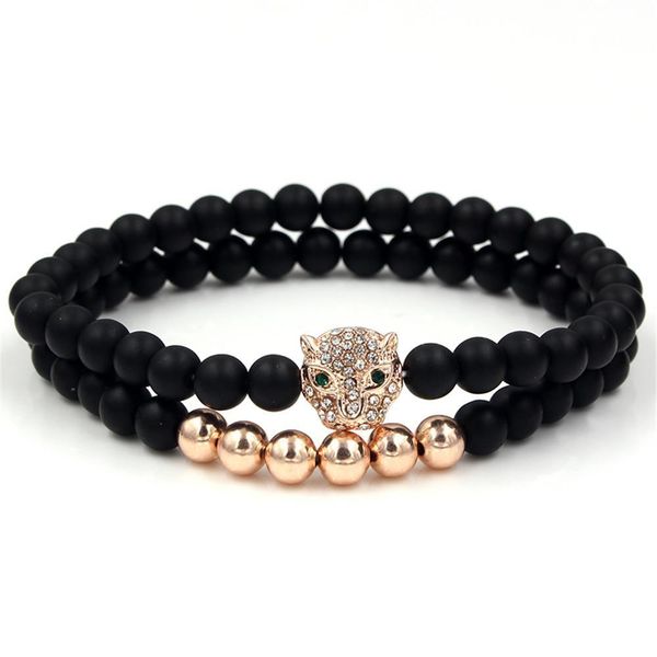 beaded strands bracelet 6mm exaggerated natural matte copper bead with zircon inlaid crown leopard head drop delivery 2021 jewelry dhanj, Black
beaded strands bracelet 6mm exaggerated natural matte copper bead with zircon inlaid crown leopard head drop delivery 2021 jewelry dhanj, Black