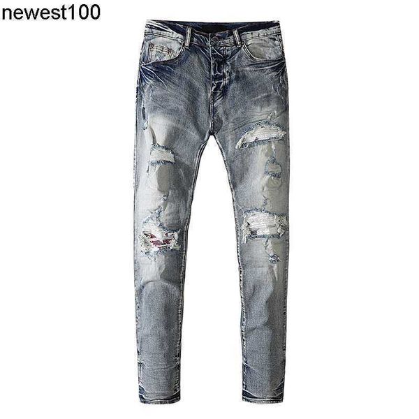 men's jeans amirs designer new men's jeans trend elastic slim straight men's ripped jeans pants, Blue
men's jeans amirs designer new men's jeans trend elastic slim straight men's ripped jeans pants, Blue