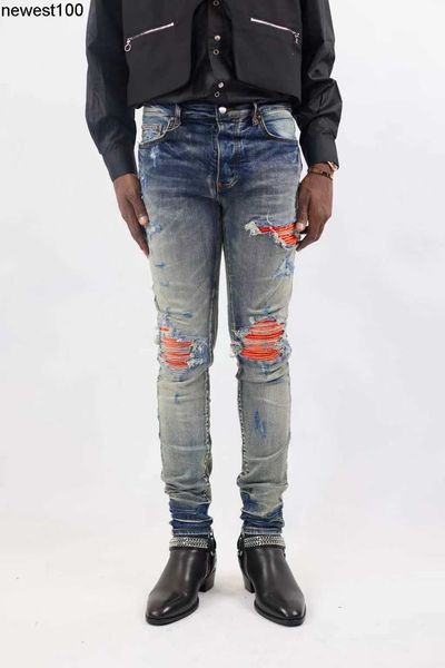 men's designer jeans amirs men's jeans fashion brand collage decal hole slim straight jeans men, Blue
men's designer jeans amirs men's jeans fashion brand collage decal hole slim straight jeans men, Blue