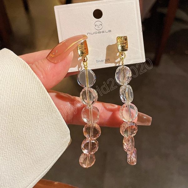 round crystal tassel dangle earrings for women simple sweet drop earrings korean fashion girl student romantic jewelry, Silver
round crystal tassel dangle earrings for women simple sweet drop earrings korean fashion girl student romantic jewelry, Silver