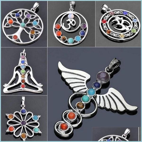 pendant necklaces wholesale natural crystal gemstone pendant seven chakra religious pendants alloy inlaid 012 174 r2 drop delivery 2 dhjqt, Silver
pendant necklaces wholesale natural crystal gemstone pendant seven chakra religious pendants alloy inlaid 012 174 r2 drop delivery 2 dhjqt, Silver