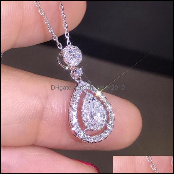 pendant necklaces victoria sparkling luxury jewelry 925 sterling sier rose gold fill drop water white z pear diamond women penda dh5ni, Silver
pendant necklaces victoria sparkling luxury jewelry 925 sterling sier rose gold fill drop water white z pear diamond women penda dh5ni, Silver