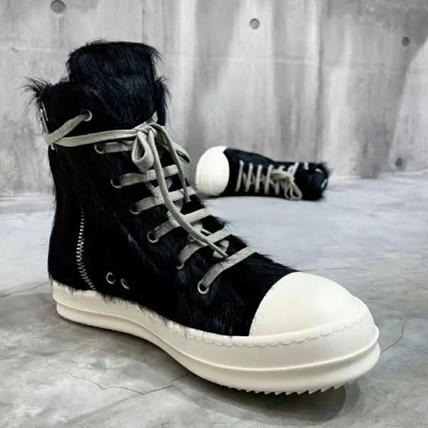 rick 2023 designer luxury ro boots shoes owens comfortable men genuine leather high street fashion shoes wind thick with fur man short 5, Black
rick 2023 designer luxury ro boots shoes owens comfortable men genuine leather high street fashion shoes wind thick with fur man short 5, Black