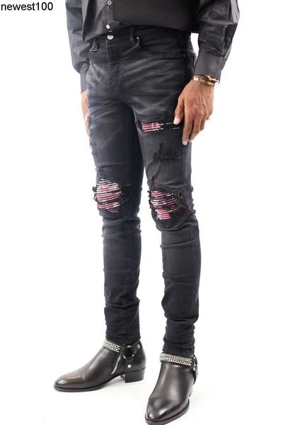 men's jeans amirs new style denim designer men's trousers with broken holes trend slim fitting denim pants men, Blue
men's jeans amirs new style denim designer men's trousers with broken holes trend slim fitting denim pants men, Blue