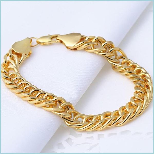 link chain big miami cuban link bracelet thick 25mil g/f solid gold chain luxurious heavy 757 z2 drop delivery 2022 jewelry bracelet dh5vt, Black
link chain big miami cuban link bracelet thick 25mil g/f solid gold chain luxurious heavy 757 z2 drop delivery 2022 jewelry bracelet dh5vt, Black