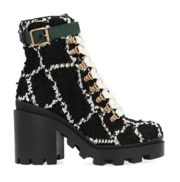 ankle boots designer shoes luxury boots women embroidered leather lace with sylvie web real leather with diamonds decorative with box no7, Black
ankle boots designer shoes luxury boots women embroidered leather lace with sylvie web real leather with diamonds decorative with box no7, Black