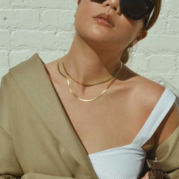 pendant necklaces 4mm snake bone chain necklaces for women men jewelry stainless steel herringbone choker necklaces universal match l221011, Silver
pendant necklaces 4mm snake bone chain necklaces for women men jewelry stainless steel herringbone choker necklaces universal match l221011, Silver