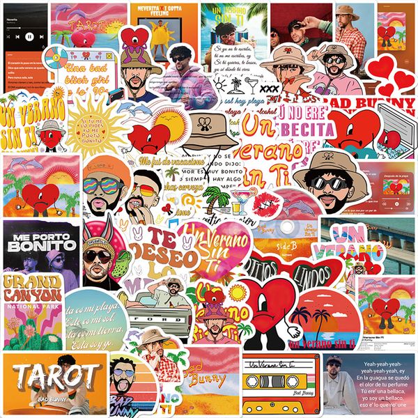 50pcs singer bad bunny sticker album un verano sin ti graffiti kids toy skateboard car motorcycle bicycle sticker decals
50pcs singer bad bunny sticker album un verano sin ti graffiti kids toy skateboard car motorcycle bicycle sticker decals