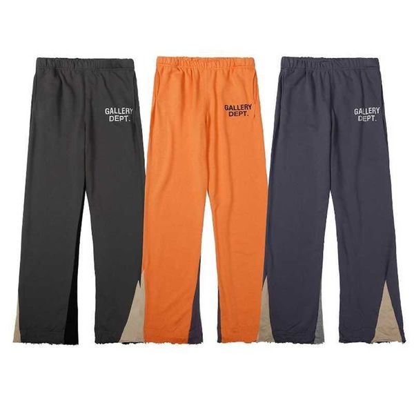 trendy designer galleryes pants patchwork high street flare sports loose vintage men's women's hygiene, Black
trendy designer galleryes pants patchwork high street flare sports loose vintage men's women's hygiene, Black